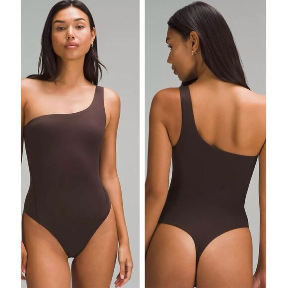 Lululemon Wundermost Ultra-Soft Nulu Asymmetrical Bodysuit - Picture 1 of 10